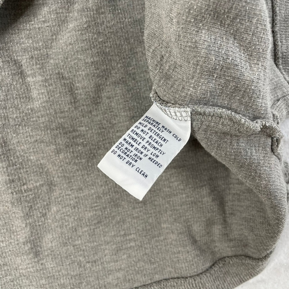 Polo Ralph Lauren Quarter Zip Pullover Mens XXL Gray Cotton Ribbed Knit Sweater - Picture 6 of 6